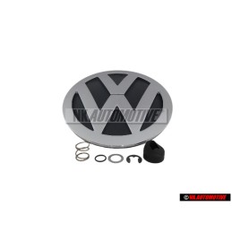 Genuine VW Rear Badge Emblem Chrome Grey - 1C0853630C WV9