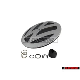 Genuine VW Rear Badge Emblem Chrome Grey - 1C0853630C WV9
