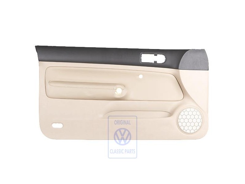 Genuine VW Door Panel Trim (Leather) Black/Light Beige - 1J3867011CJFWZ Genuine VW Door Panel Trim (Leather) Black/Light Beige - 1J3867011CJFWZ