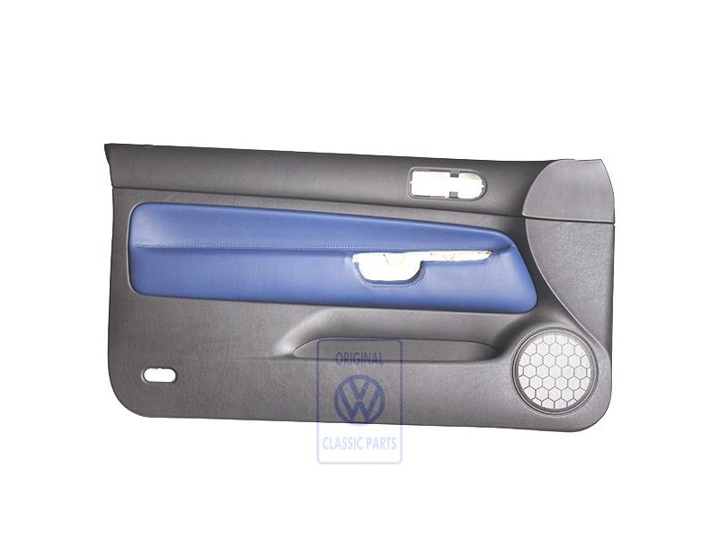 Genuine VW Door Panel Trim Leather Black/Black - 1J3867011DLHSA