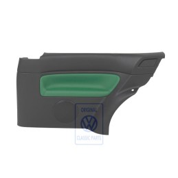 Genuine VW Door Panel Trim (Leather) Black/Black - 1J3867011DNHSA