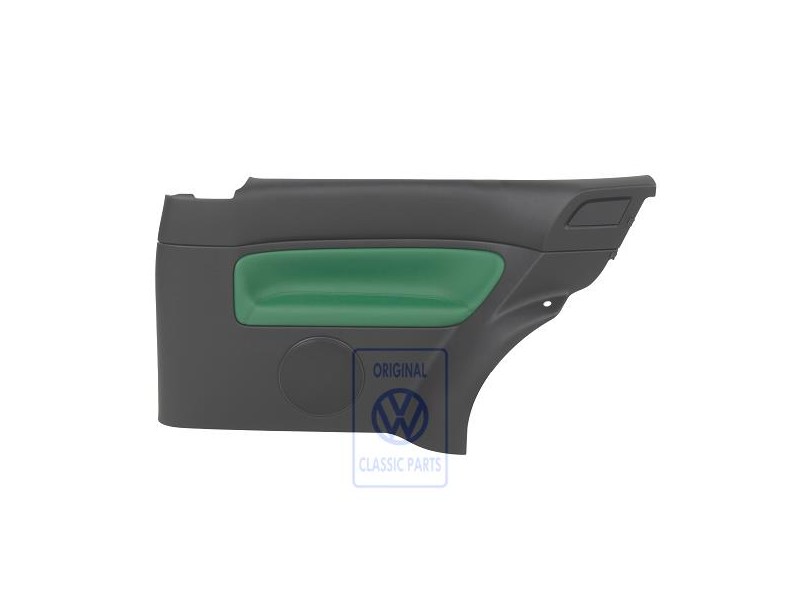 Genuine VW Door Panel Trim (Leather) Black/Black - 1J3867011DNHSA