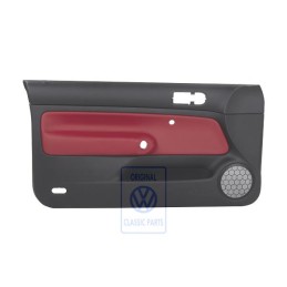 Genuine VW Door Panel Trim (Leather) Red - 1J3867011DNLLD