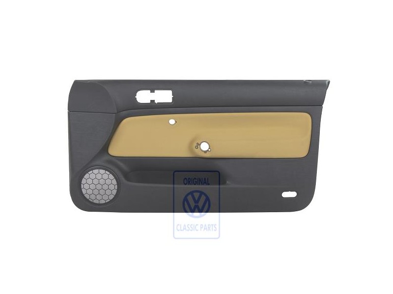 Genuine VW Door Panel Trim Cloth Black/Yellow - 1J3867012CCGRE