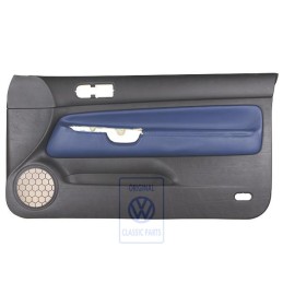 Genuine VW Door Panel Trim Leather Black/Orbitblue - 1J3867012CPGEC