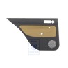 Genuine VW Door Panel Trim (Leather) Black/Jazz Blue - 1J3867012EDHSE