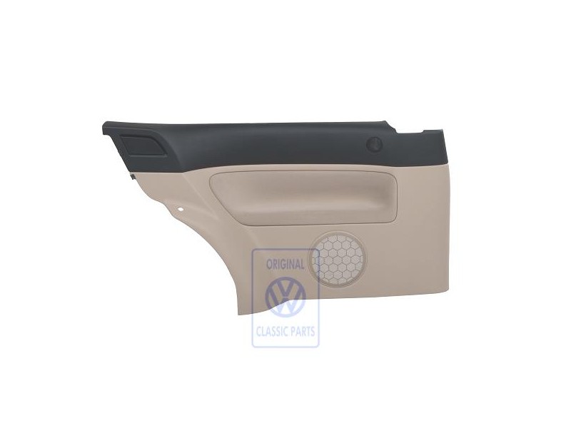 Genuine VW Side Trim (Fabric) Black/Light Beige - 1J3867043CAHRZ