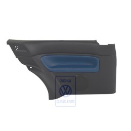 Genuine VW Side Panel Trim (Leather) Black/Jazz Blue - 1J3867043CBHSE