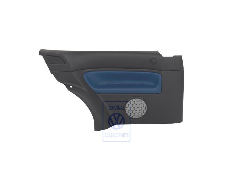 Genuine VW Side Panel Trim (Leather) Black/Jazz Blue - 1J3867043CCHSE