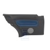 Genuine VW Side Panel Trim (Leather) Black/Jazz Blue - 1J3867043CCHSE