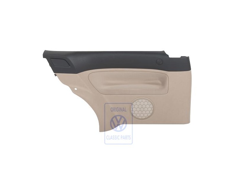 Genuine VW Side Trim (Fabric) Black/Light Beige - 1J3867043CJFWW
