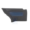 Genuine VW Side Panel Trim (Leather) Black/Jazz Blue - 1J3867043CMHSE