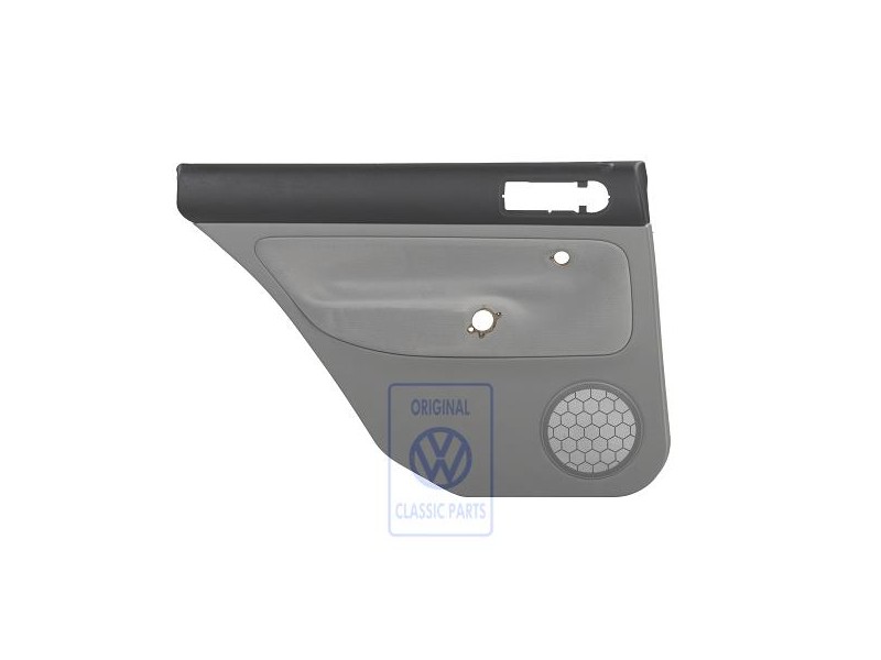 Genuine VW Side Panel Trim (Leather) Black/Light Beige - 1J3867044AQFWZ