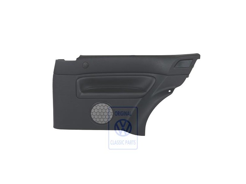 Genuine VW Side Panel Trim (Leather) Black/Black - 1J3867044AQGEN