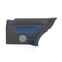 Genuine VW Side Panel Trim (Leather) Black/Jazz Blue - 1J3867044CCHSE