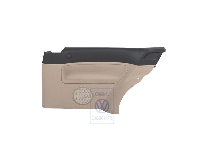 Genuine VW Side Trim (Fabric) Black/Light Beige - 1J3867044CJFWW