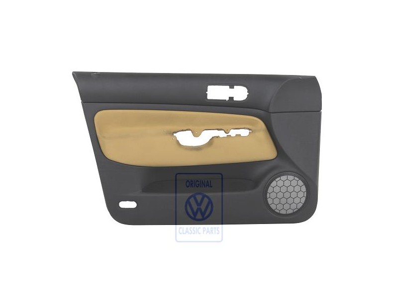 Genuine VW Door Panel Trim (Cloth) Black/Yellow - 1J4867011CKGRE