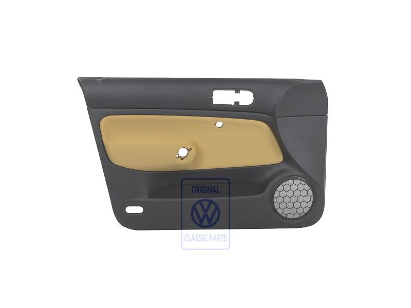 Genuine VW Door Panel Trim (Cloth) Black/Yellow - 1J4867011CNGRE