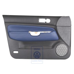 Genuine VW Door Panel Trim Leather Black/Orbitblue - 1J4867011DFGEC