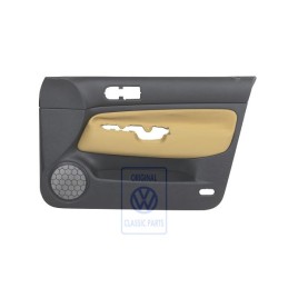 Genuine VW Door Panel Trim (Cloth) Black/Yellow - 1J4867012CKGRE