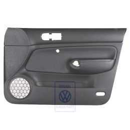 Genuine VW Door Panel Trim Leather Black/Black - 1J4867012DCGEN