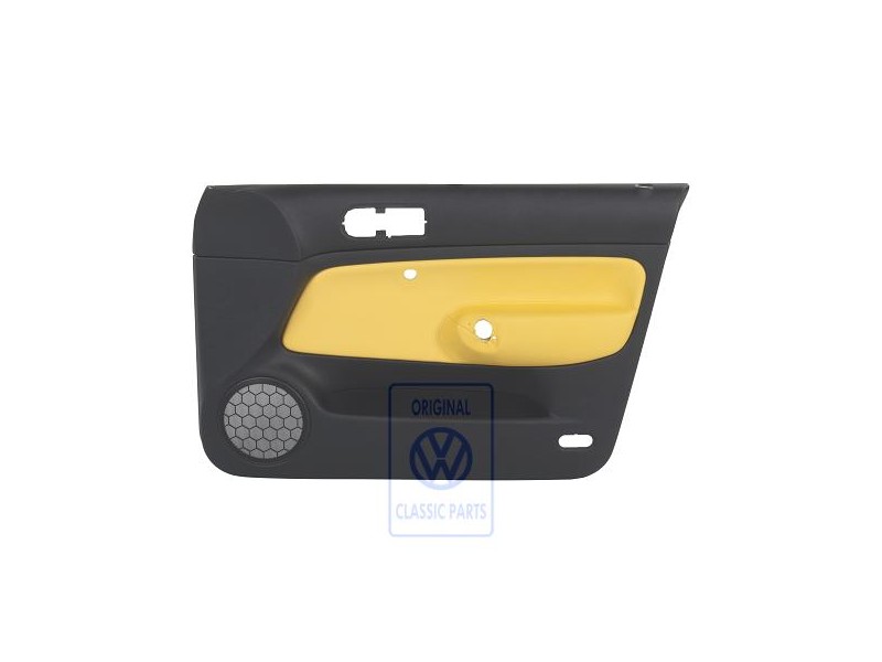 Genuine VW Door Panel Trim (Leather) Yellow - 1J4867012EKHUV