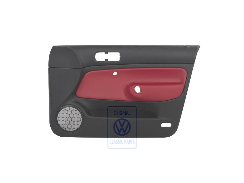 Genuine VW Door Panel Trim (Leather) Red - 1J4867012EKLLD