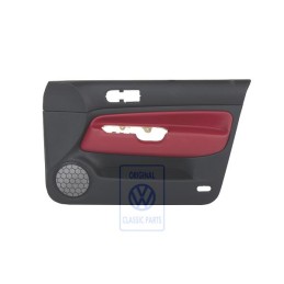 Genuine VW Door Panel Trim (Leather) Red - 1J4867012ELLLD