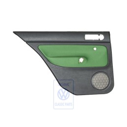 Genuine VW Door Panel Trim (Cloth) Black/Green - 1J6867211ADGHG