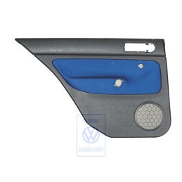 Genuine VW Door Panel Trim (Cloth) Black/Blue - 1J6867211ADHYX