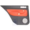 Genuine VW Door Panel Trim (Leather) Black/Tropical Orange - 1J6867211AHGEB