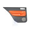 Genuine VW Door Panel Trim (Leather) Black/Tropical Orange - 1J6867211ATGEB