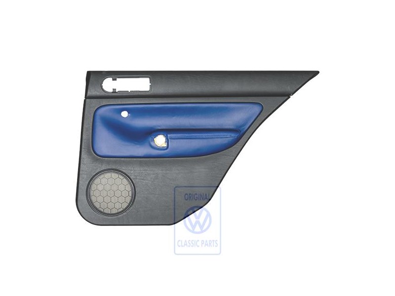 Genuine VW Door Panel Trim (Leather) Black/Orbitblue - 1J6867212AHGEC Genuine VW Door Panel Trim (Leather) Black/Orbitblue - 1J6867212AHGEC