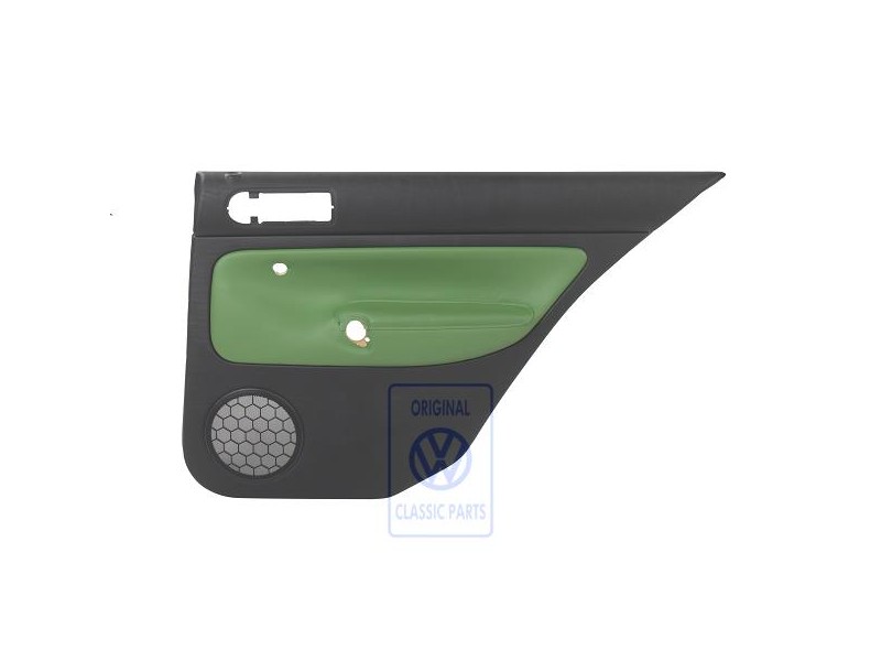 Genuine VW Door Panel Trim (Leather) Black/Cosmic Green - 1J6867212AHGED Genuine VW Door Panel Trim (Leather) Black/Cosmic Green - 1J6867212AHGED