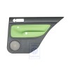 Genuine VW Door Panel Trim (Leather) Black/Cosmic Green - 1J6867212ATGED