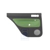 Genuine VW Door Panel Trim (Leather) Black/Cosmic Green - 1J9867211AAGED