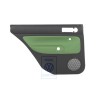 Genuine VW Door Panel Trim (Leather) Black/Cosmic Green - 1J9867211ALGED