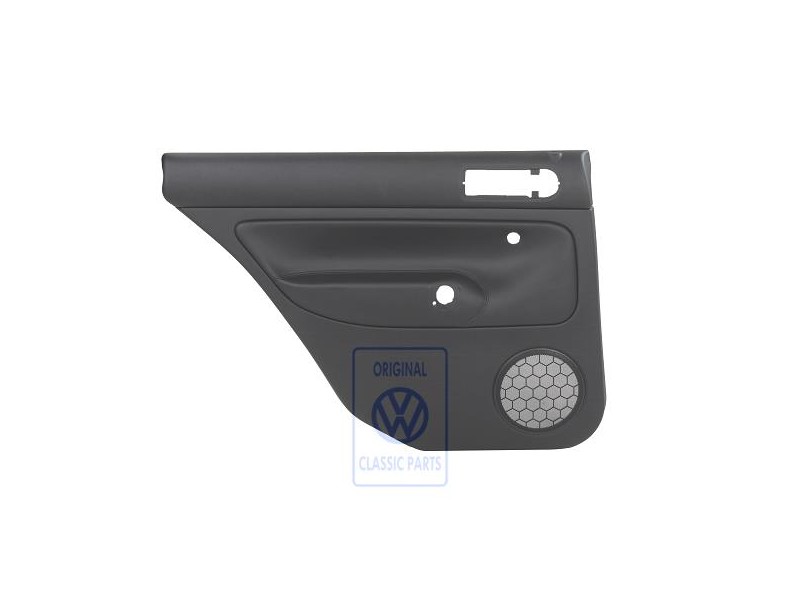 Genuine VW Door Panel Trim (Leather) Black/Black - 1J9867211ALGEN