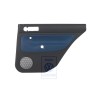Genuine VW Door Panel Trim (Leather) Black/Orbitblue - 1J9867212ALGEC