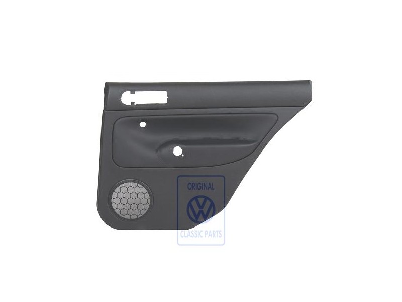 Genuine VW Door Panel Trim (Leather) Black/Black - 1J9867212ALGEN