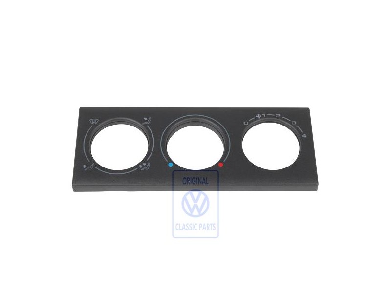 Genuine VW Trim For Fresh Air And Heater Controls Satin Black - 536919383 01C