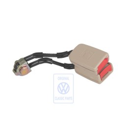 Genuine VW Double Belt Latch Light Beige/Fire Red - 1J0857488B FCR