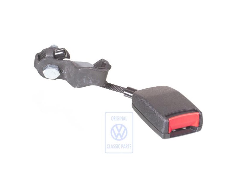 Genuine VW Belt Latch Satin Black/Fire Red - 1J0857495B FCN