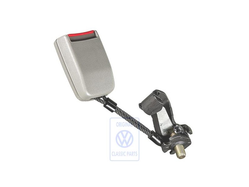 Genuine VW Belt Latch Flannel Grey/Fire Red - 1J0857495B FCP Genuine VW Belt Latch Flannel Grey/Fire Red - 1J0857495B FCP