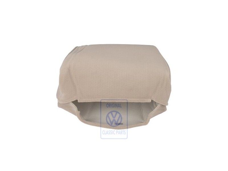 Genuine VW Head Restraint Cover (Cloth) Light Beige - 1J0881921A 4PM