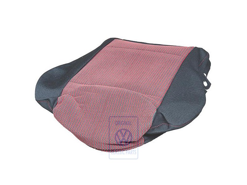 Genuine VW Seat Covering Fabric Red/Black - 1J0881405F KMA