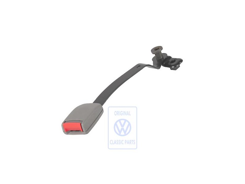 Genuine VW Belt Latch Flannel Grey/Fire Red - 1J3858472B FCP
