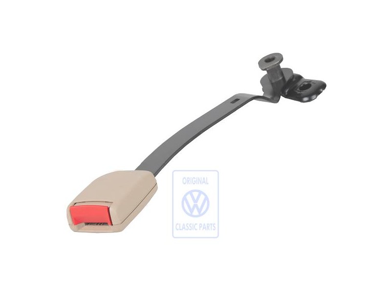 Genuine VW Belt Latch Light Beige/Fire Red - 1J3858472B FCR
