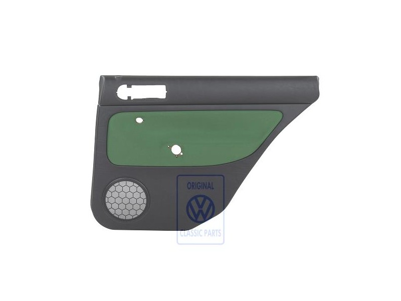 Genuine VW Door Panel Trim (Cloth) Black/Green - 1J9867212Q GHG