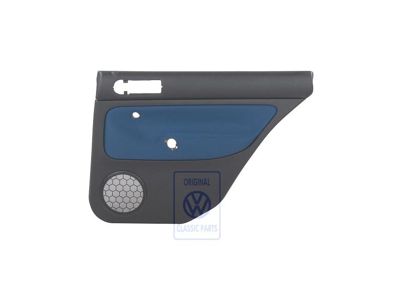 Genuine VW Door Panel Trim (Cloth) Black/Blue - 1J9867212Q HYX
